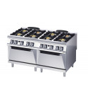 GAS STOVE - 8 BURNER - DOUBLE OVEN GN 2/1 OVEN - GAS