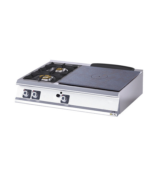 GAS SOLID TOP - WIDE STRAIGHT ST - TO BE COUNTERTOP - 24,5 kW