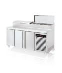 SANDWICH COUNTER - DEPTH 700 MM - GN 1/1 - LEANING 3 DOORS - 452L