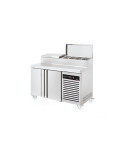 SANDWICH COUNTER - DEPTH 800 MM - 600 x 400 - LEANING 2 DOORS - 404L