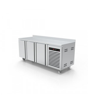 REFRIGERATED COUNTER - POSITIVE COLD - DEPTH 700 MM - GN 1/1 - LEANING 3 DOORS - 428L