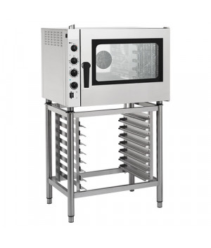 FORNO COMBINATO ELETTRICO EASY LINE - APERTURA LATERALE - 5 PIANI GN 1/1 - 600 X 400 - COMANDI MECCANICI