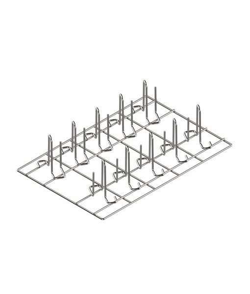 AISI 304 1/1 GN SHELF FOR VERTICAL COOKING OF 8 CHICKENS