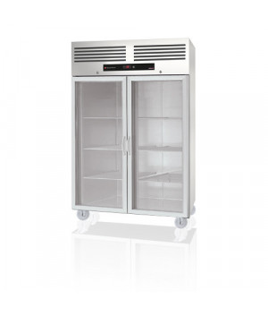 ARMADI REFRIGERATI CON PORTE IN VETRO – ESSENTIAL- GASTRO GN 2/1 - 2 PORTE - POSITIVO FREDDO - 1400L