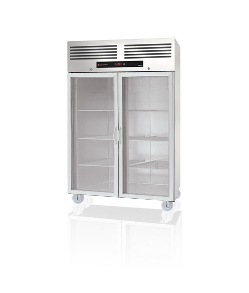 REFRIGERATED GLASS CABINET - ESSENTIAL - GASTRO GN 1/2 - 2 DOORS - POSITIVE COLD - 1400L