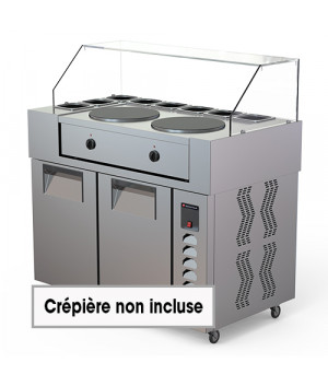 MEUBLE CREPES - 2 PORTES...