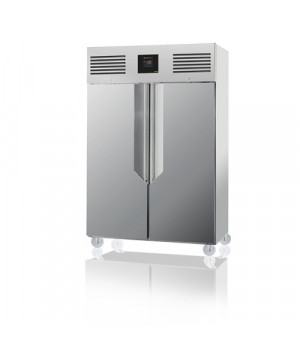 REFRIGERATED CABINET - HYBRID - STAINLESS STEEL - 2 DOORS - POSITIVE COLD - 1400L