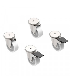 KIT 4 ROLLEN (2 mit Bremse)