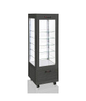 PANORAMIC REFRIGERATED DISPLAY - FUTURE - BLACK COLOR - POSITIVE COLD - 360L