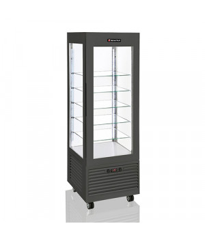 PANORAMIC REFRIGERATED DISPLAY - FUTURE - BLACK COLOR - NEGATIVE COLD - 360L