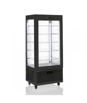 PANORAMIC REFRIGERATED DISPLAY - FUTURE - BLACK COLOR - POSITIVE COLD - 480L