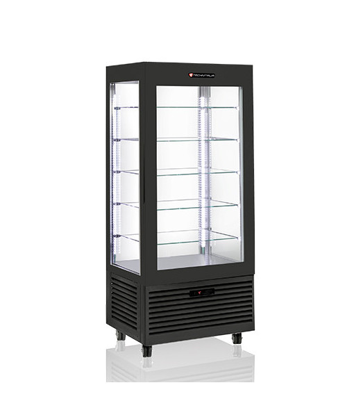 Armoire réfrigérée négative vitrée noire - 300 L