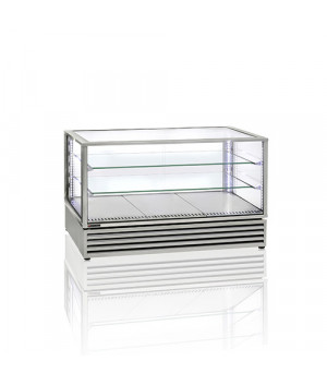 PANORAMIC REFRIGERATED DISPLAY - COUNTER - CAPACITY 2 GN 1/1 - STAINLESS STEEL - 67 kg