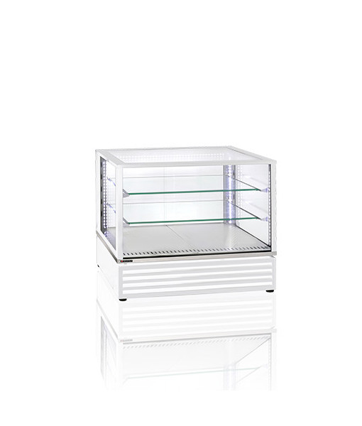 VITRINE PANORAMIQUE - À POSER - CAPACITÉ 3 GN 1/1 - BLANC - 135 kg