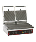 PANINI GRILL - DOUBLE - GROOVED / SMOOTH
