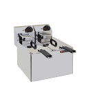 ELECTRIC TABLETOP FRYER - NO DRAIN - DOUBLE