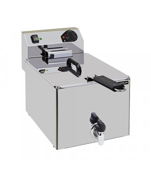 ELECTRIC TABLE FRYERS - WITH DRAIN - SINGLE - 7 L