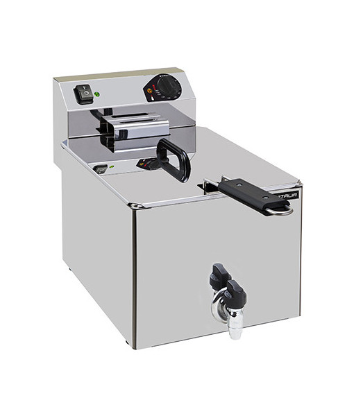 FRIGGITRICI ELETTRICHE DA TAVOLO - CON SCARICO - SINGOLO TURBO - 7 L