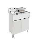 ELEKTRISCHE FRITTEUSE MIT GROSSEM VOLUMEN - AUF KOFFER - DOPPELT - 2 x 10 L