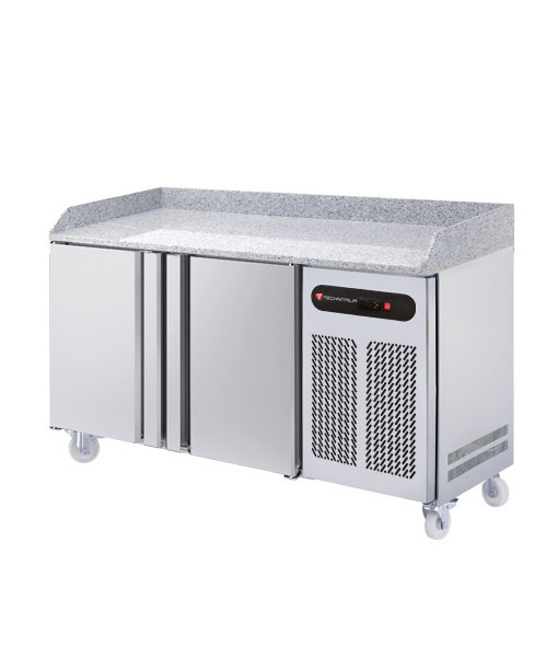 MEUBLE PIZZA – FROID POSITIF - PROFONDEUR 700 MM- GN 1/1 - ADOSSÉE 2 PORTES - 375L