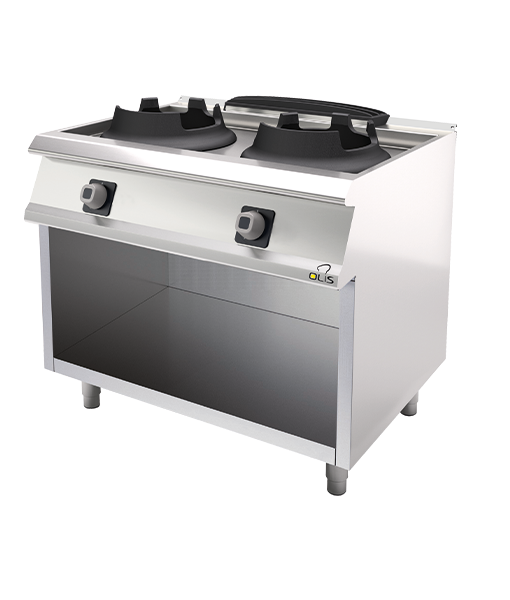 GAS WOKS - 2 BURNER - 28 kW - DOUBLE