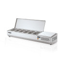 REFRIGERATED DISPLAY – STAINLESS STEEL COVER - LUXURY - GN 1/3 - CAPACITY 6