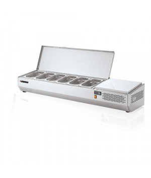 REFRIGERATED DISPLAY – STAINLESS STEEL COVER - LUXURY - GN 1/3 - CAPACITY 6